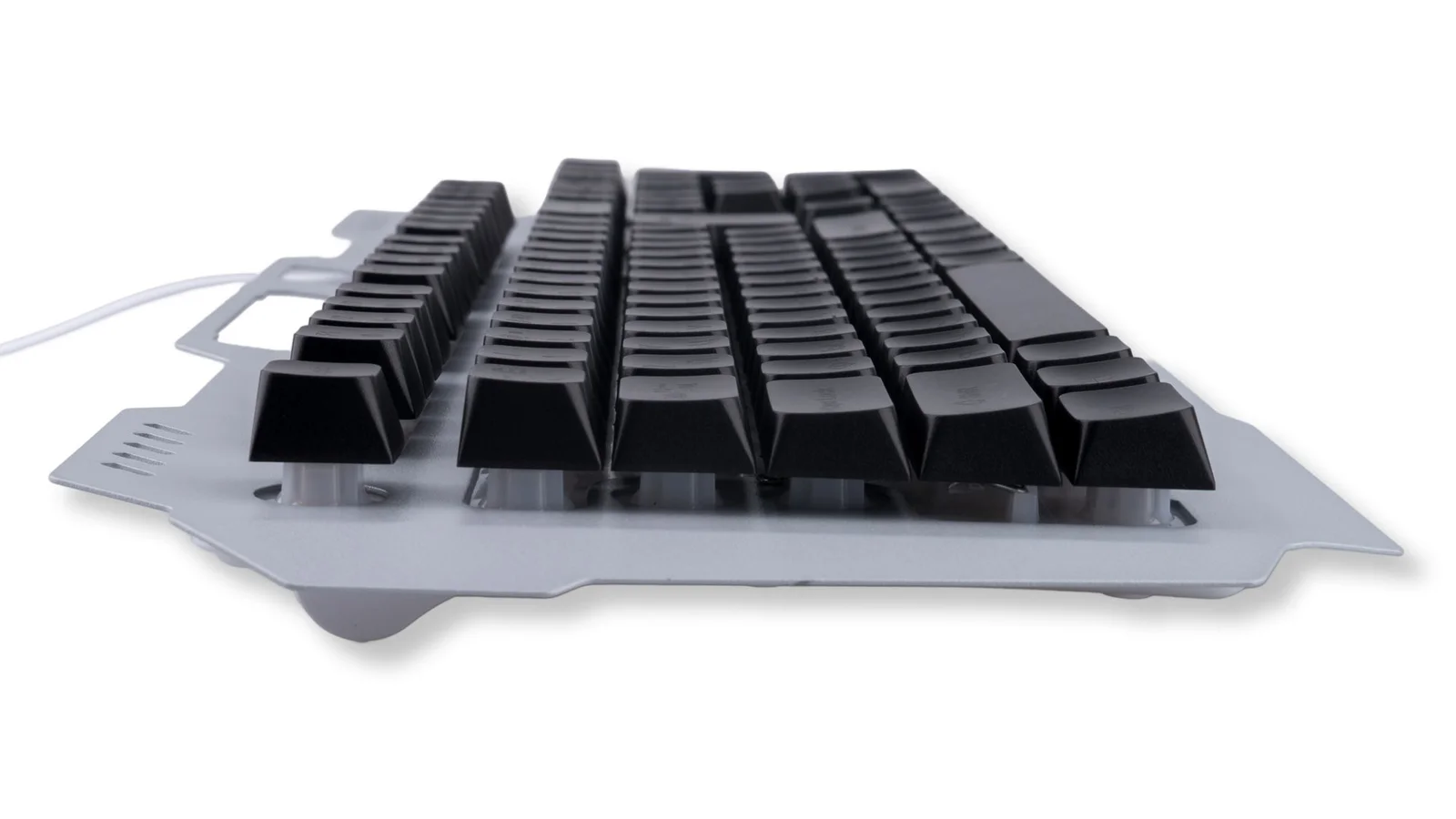 Клавиатура Gembird KB-G710M-S проводная, USB Type-A, чёрный/серебристый