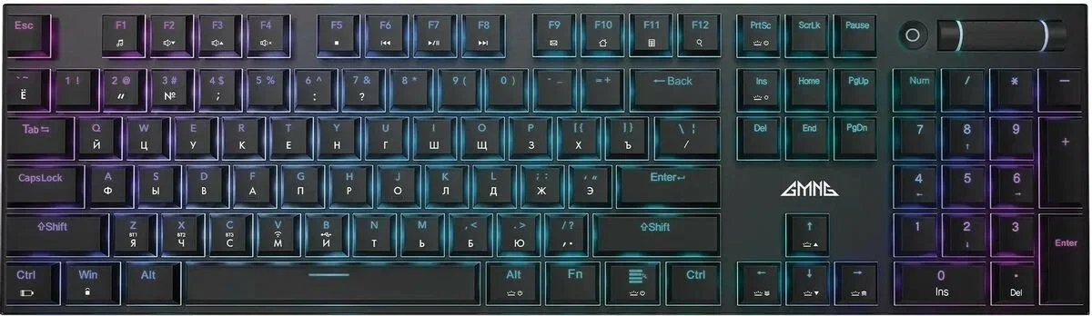 Клавиатура GMNG GG-KB783XPW (1910520) беспроводная, USB, Bluetooth/Радиоканал, черный