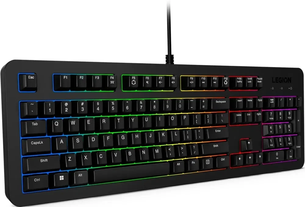 Клавиатура Lenovo Legion K310 проводная, USB Type-A, чёрный