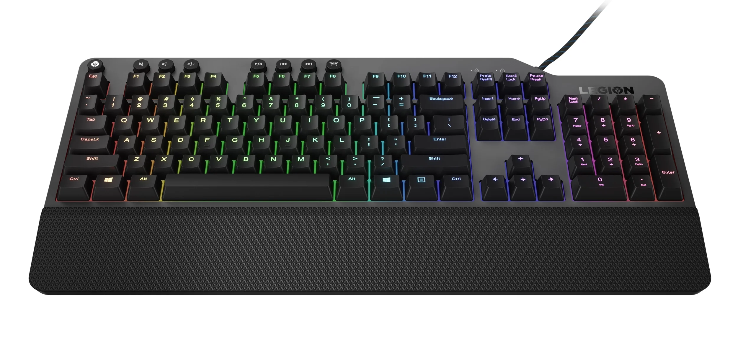 Клавиатура Lenovo Legion K500 RGB Mechanical проводная, USB Type-A, серый