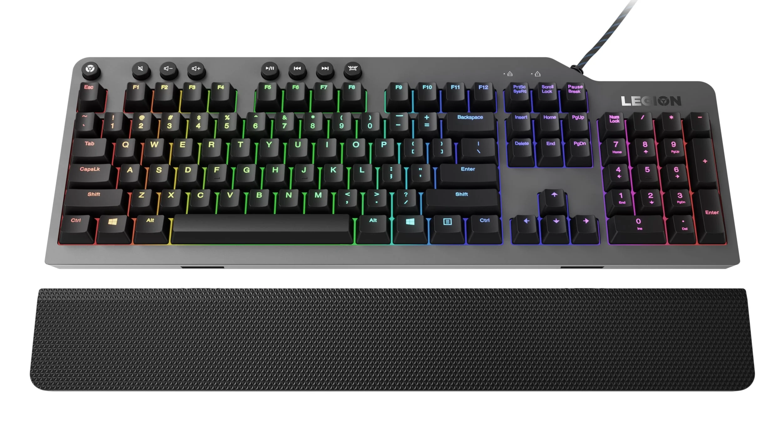 Клавиатура Lenovo Legion K500 RGB Mechanical проводная, USB Type-A, серый