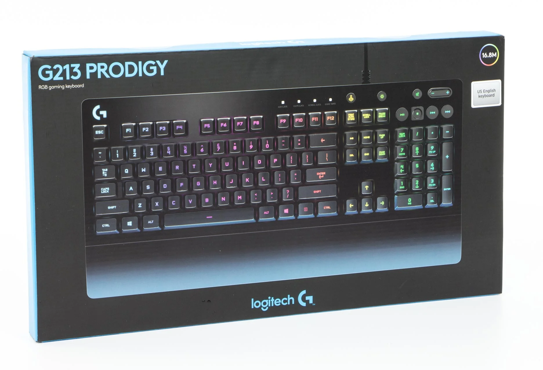 Клавиатура Logitech G213 Prodigy черный USB 2.0 Multimedia Gamer LED (подставка для запястий)