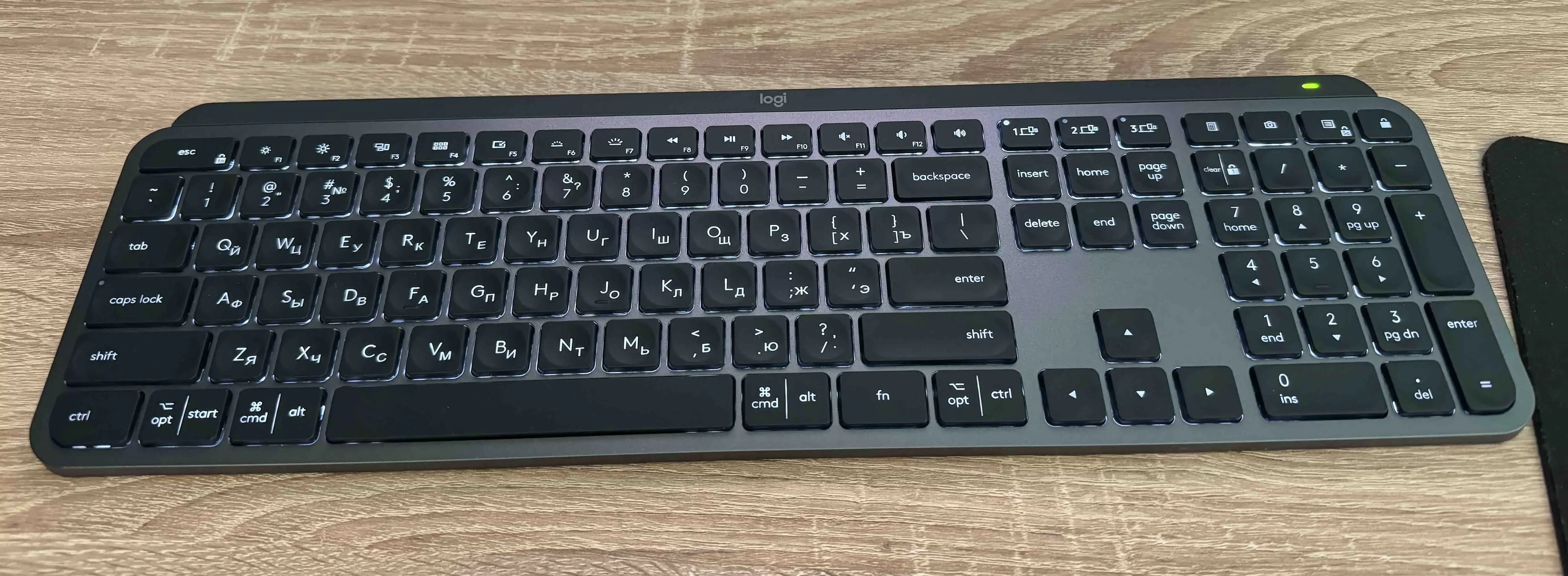Клавиатура Logitech MX Keys Graphite (920-009564)