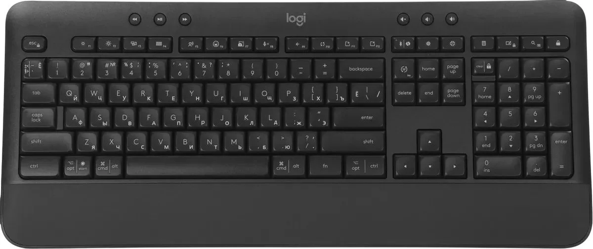 Клавиатура Logitech Signature K650 беспроводная, Bluetooth, радиоканал, чёрный