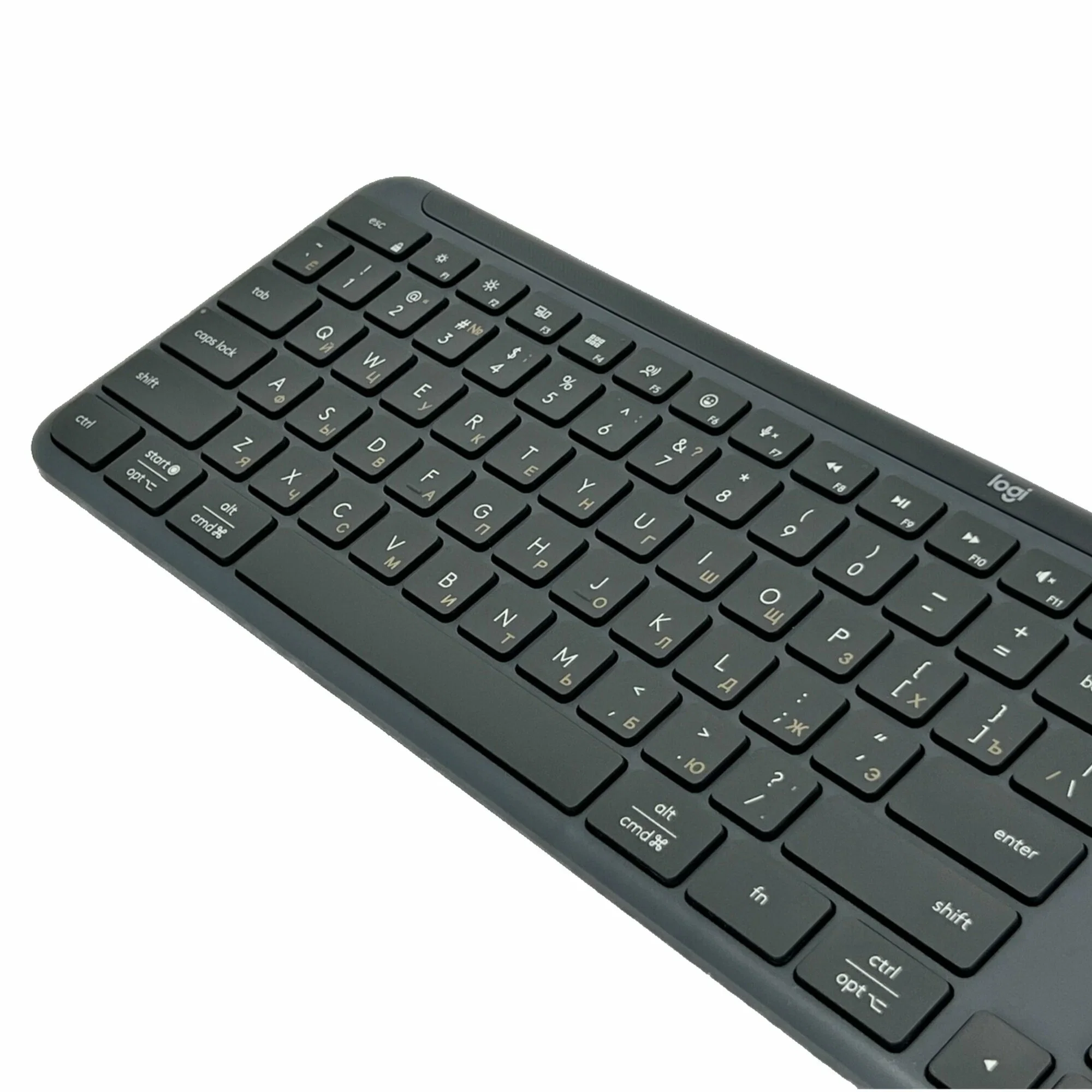 Клавиатура Logitech Signature Slim K950 беспроводная, Bluetooth, радиоканал, серый
