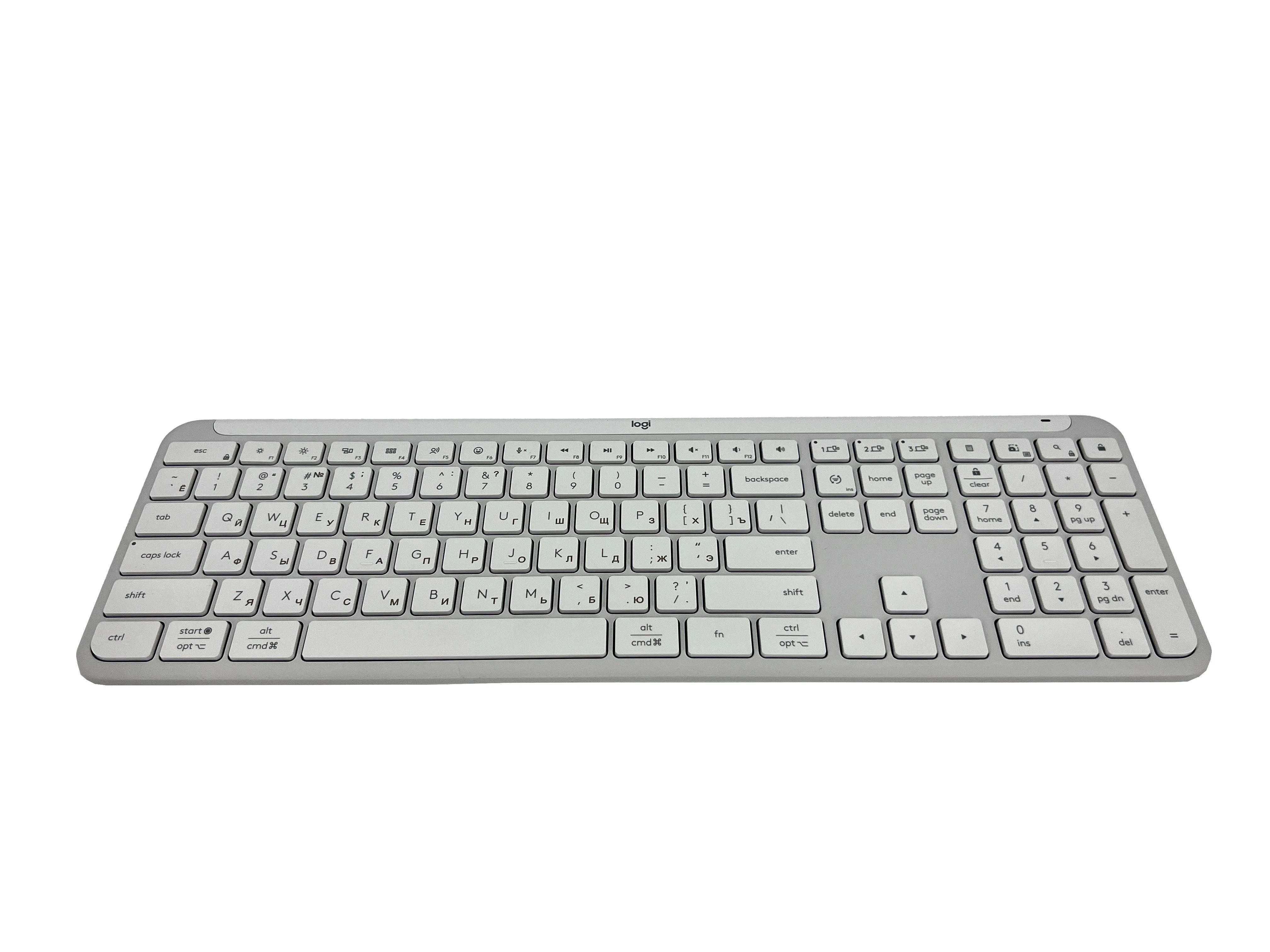 Клавиатура Logitech Signature Slim K950 беспроводная, Bluetooth, радиоканал, серый