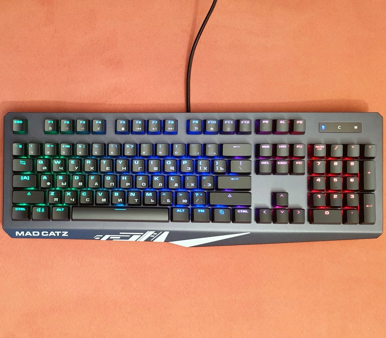 Клавиатура Mad Catz S.T.R.I.K.E. 4 проводная, USB Type-A, чёрный
