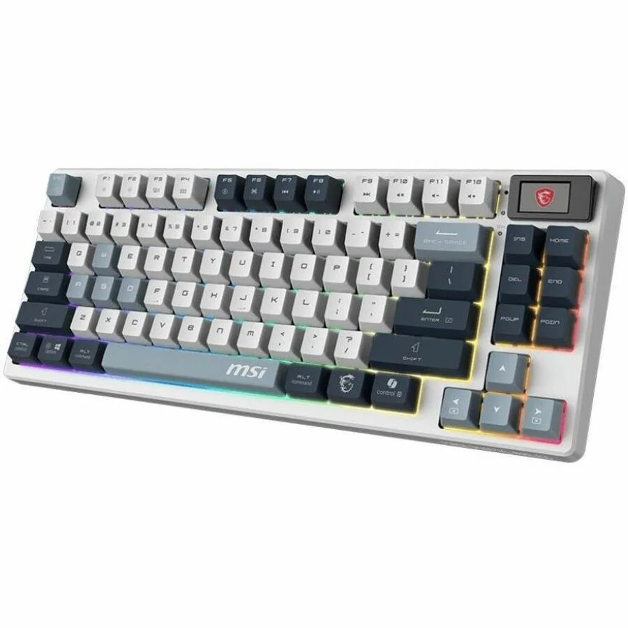 Клавиатура MSI Forge GK600 гибридная, Bluetooth, радиоканал, белый