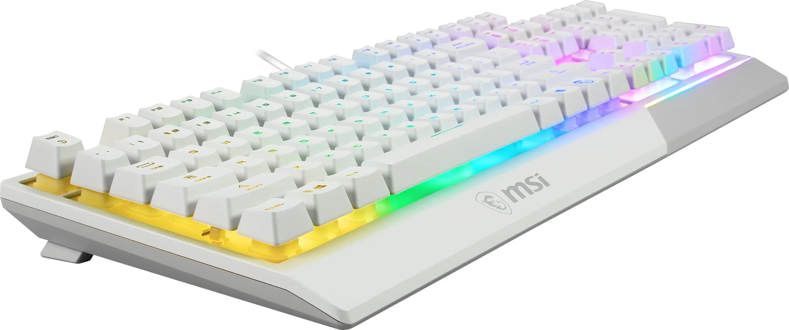 Клавиатура MSI Vigor GK30 проводная, USB Type-A, белый