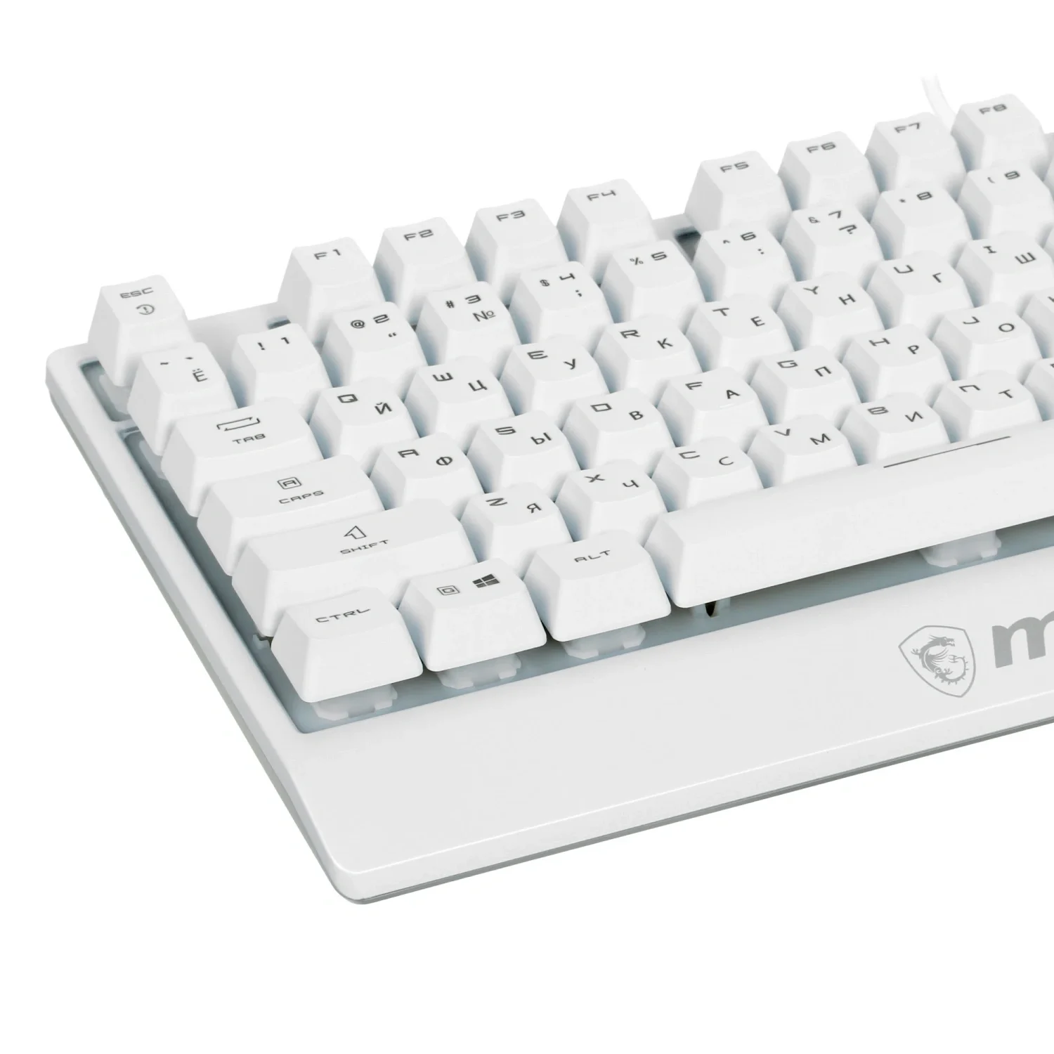 Клавиатура MSI Vigor GK30 проводная, USB Type-A, белый