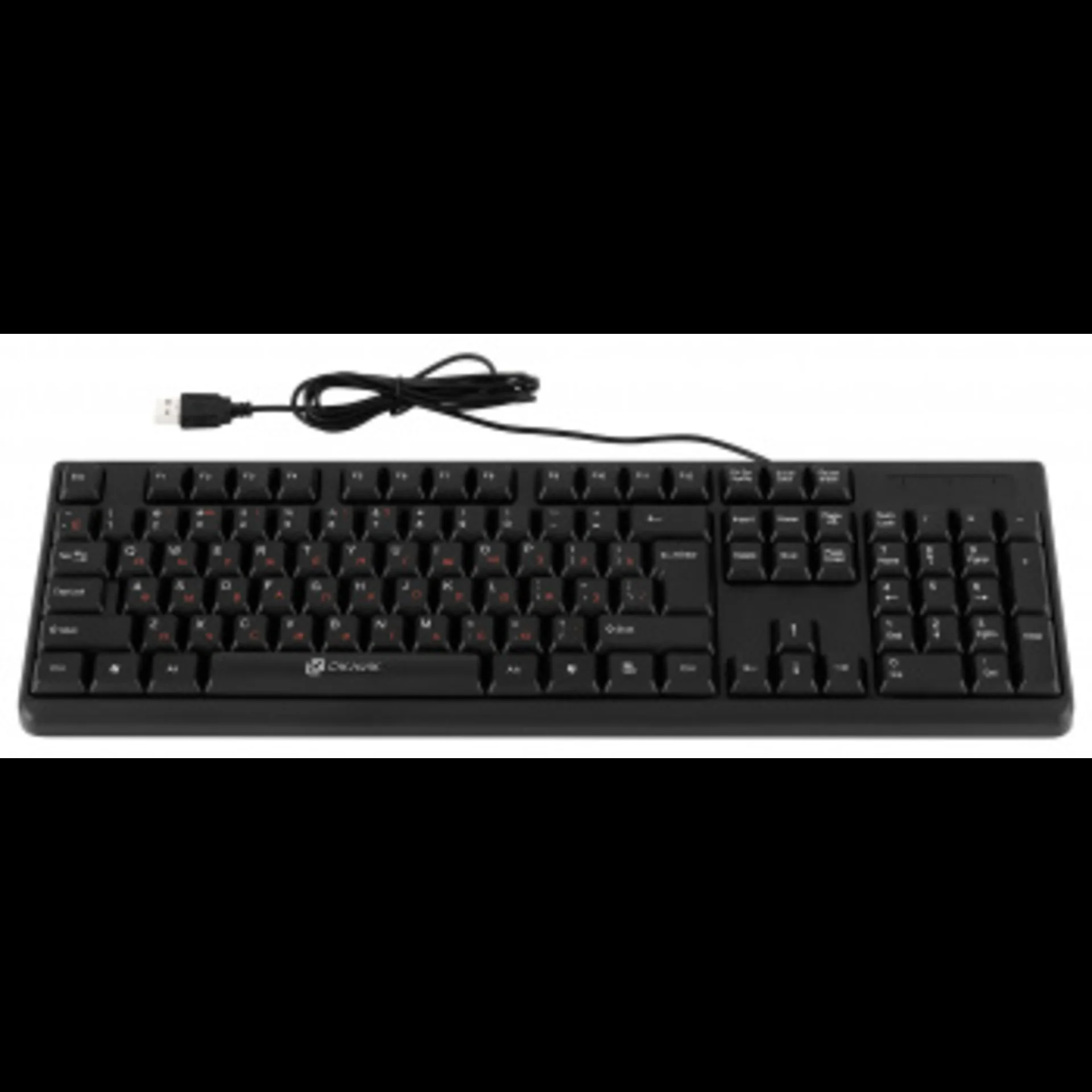 Клавиатура Oklick 100M HW3 проводная, USB Type-A, чёрный