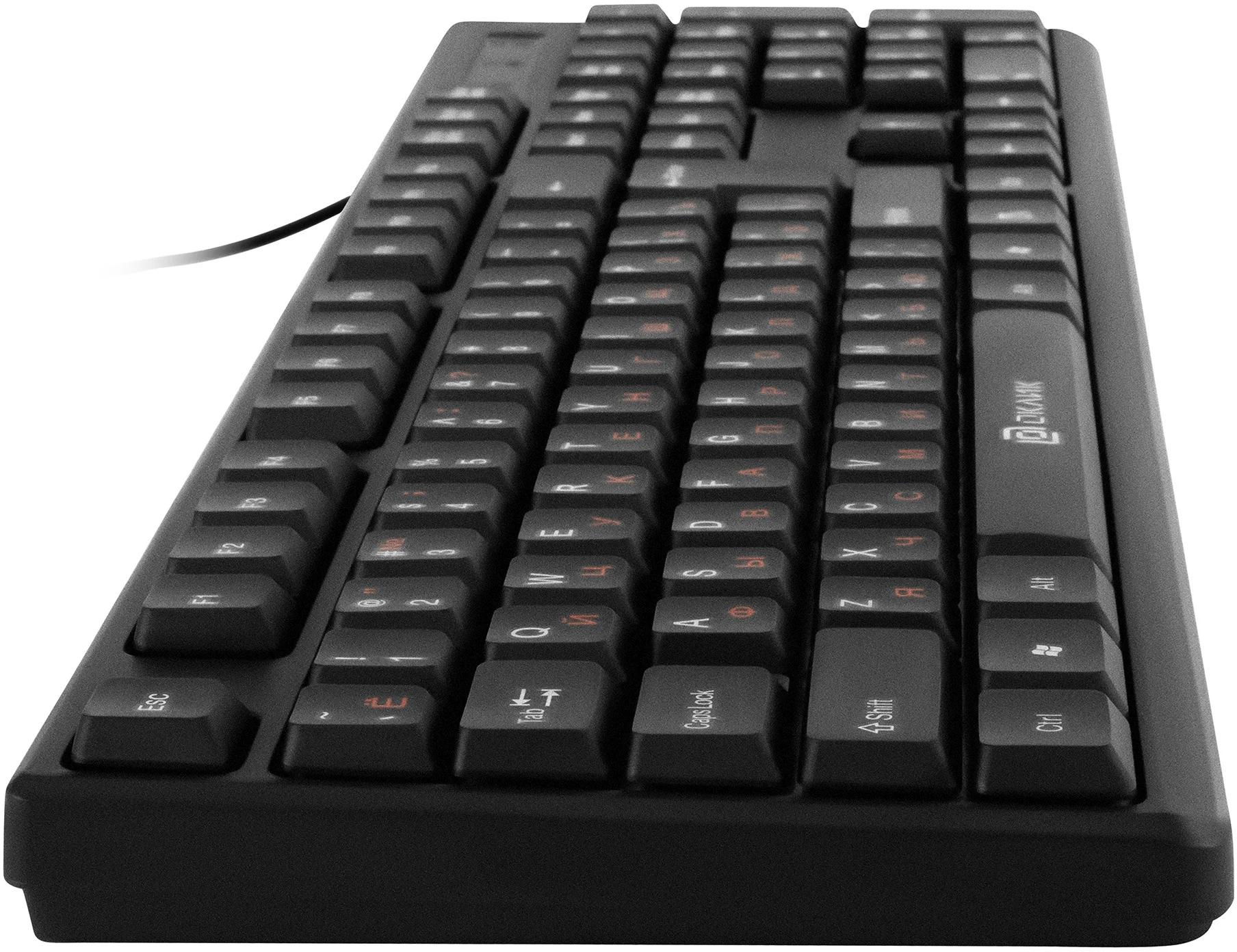 Клавиатура Oklick 100M HW3 проводная, USB Type-A, чёрный