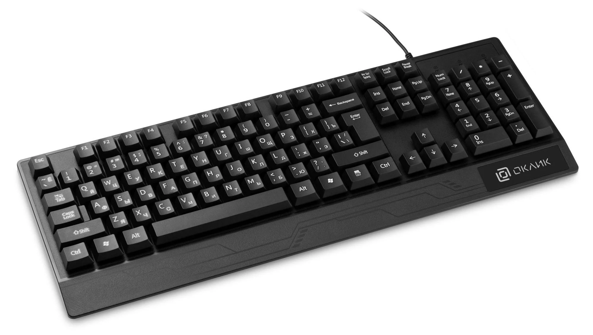 Клавиатура Oklick 115M проводная, USB Type-A, чёрный