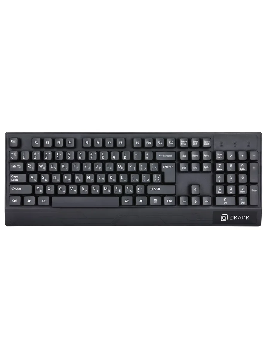 Клавиатура Oklick 115M проводная, USB Type-A, чёрный