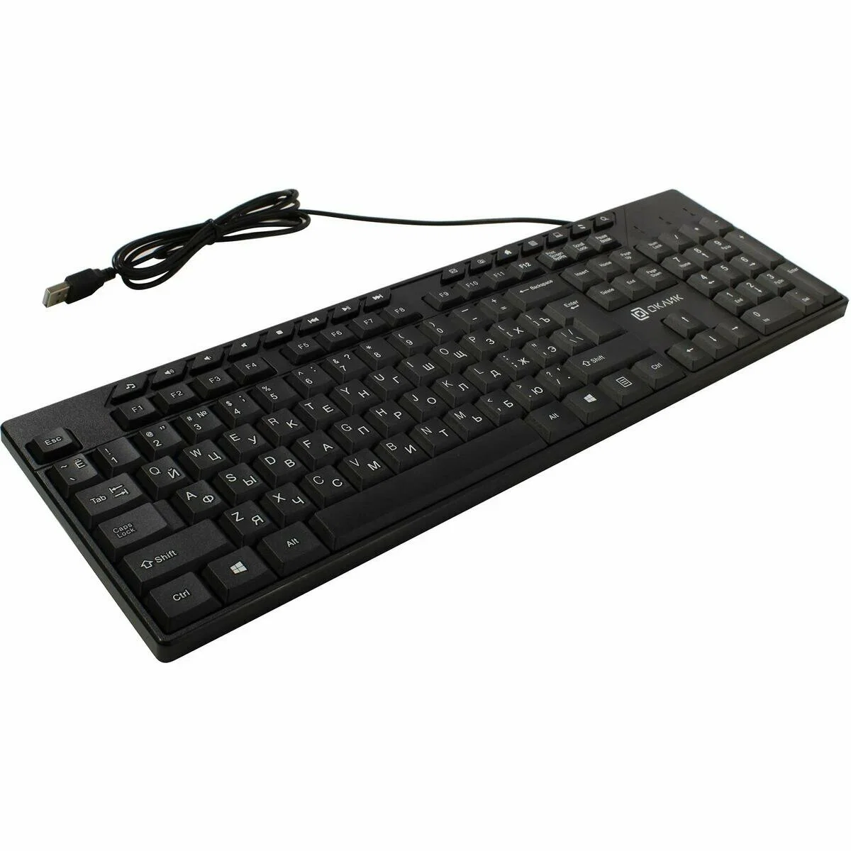Клавиатура Oklick 125M проводная, USB Type-A, чёрный