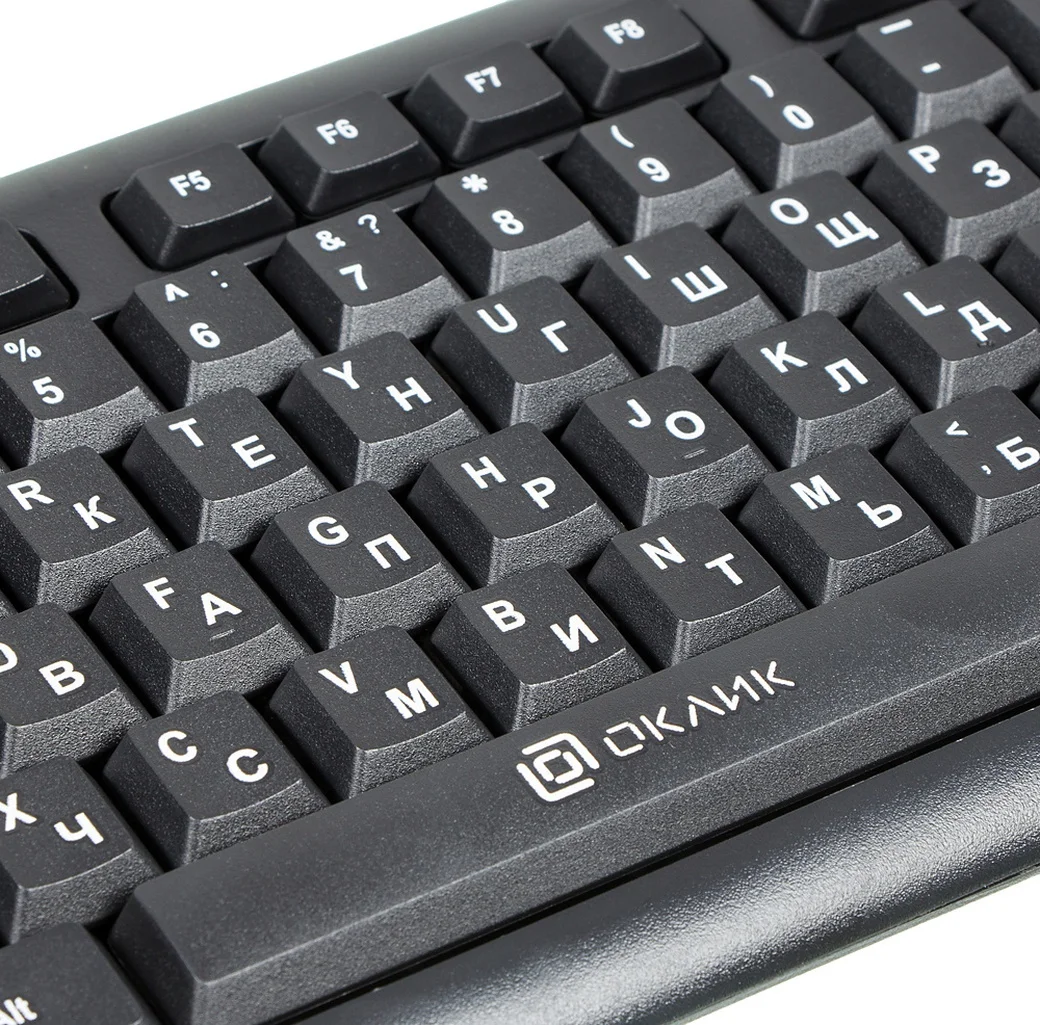 Клавиатура Oklick 180V2 проводная, USB Type-A, чёрный