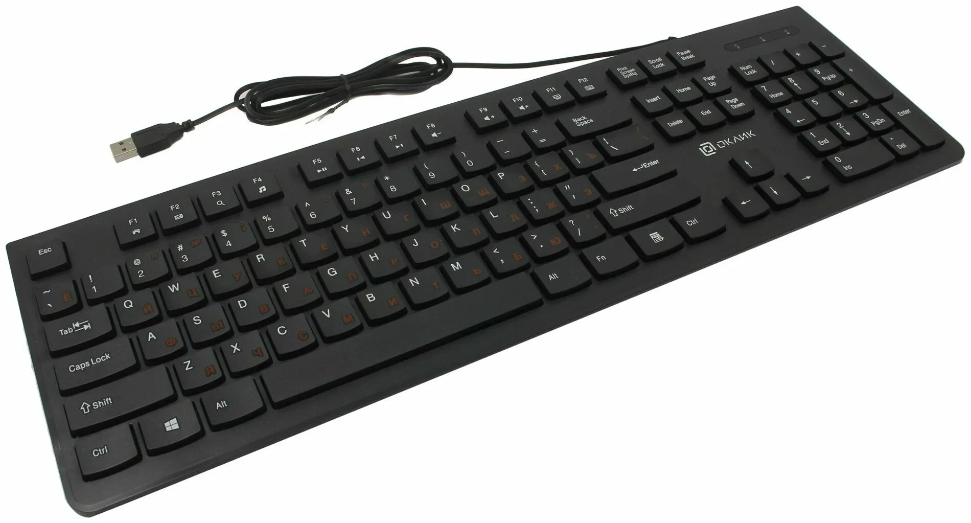 Клавиатура Oklick 505M проводная, USB Type-A, чёрный