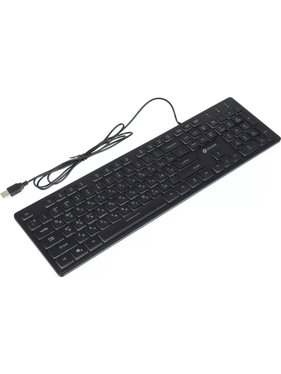 Клавиатура Oklick 550ML проводная, USB Type-A, чёрный