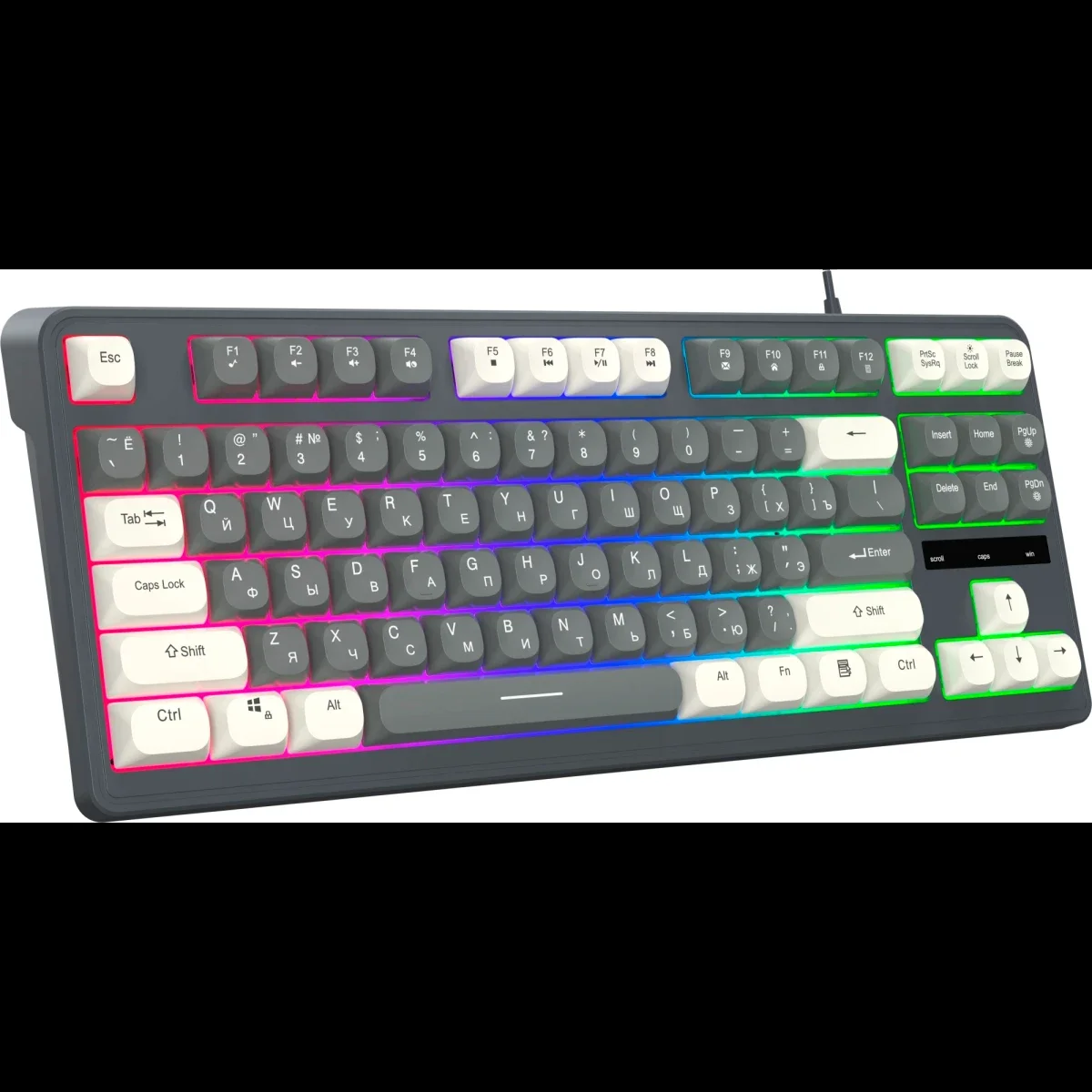 Клавиатура Oklick 711G проводная, USB Type-A, серый
