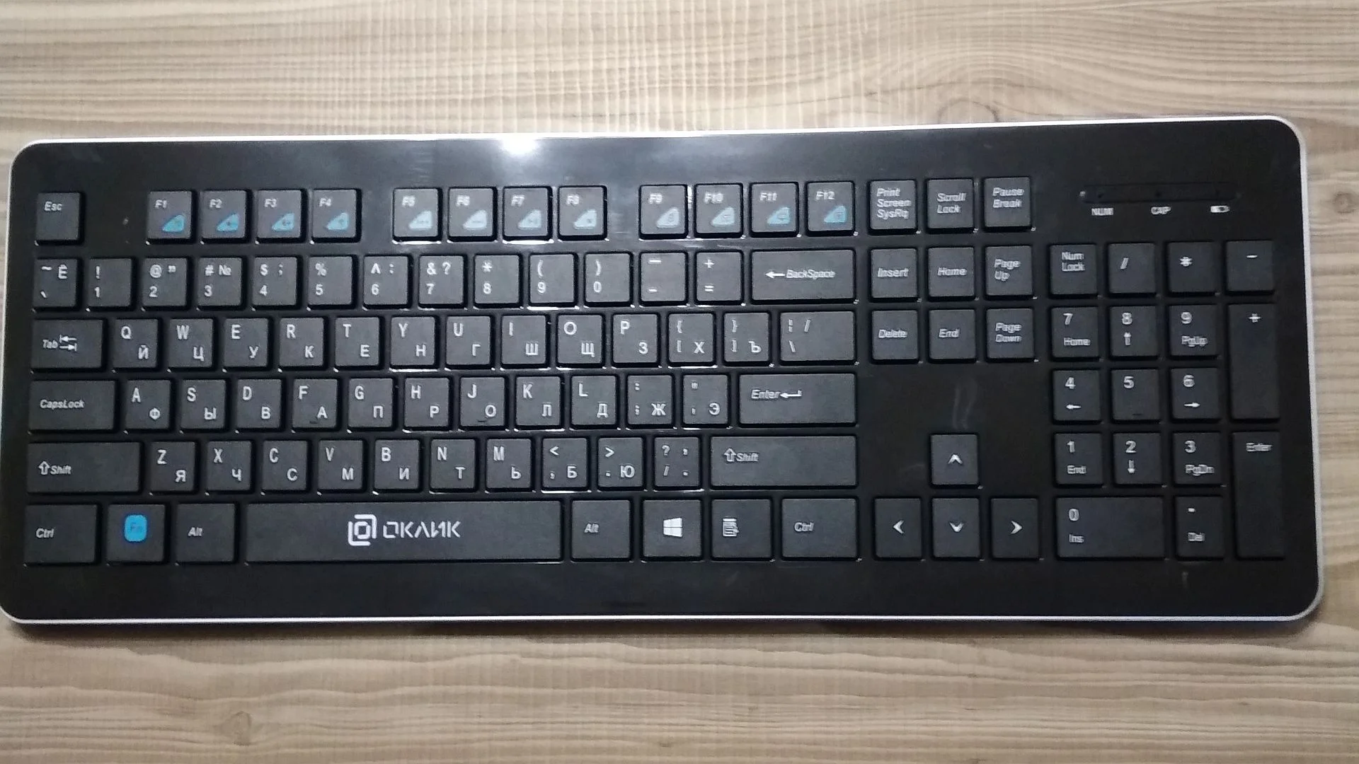 Клавиатура Oklick 870S беспроводная, радиоканал, чёрный
