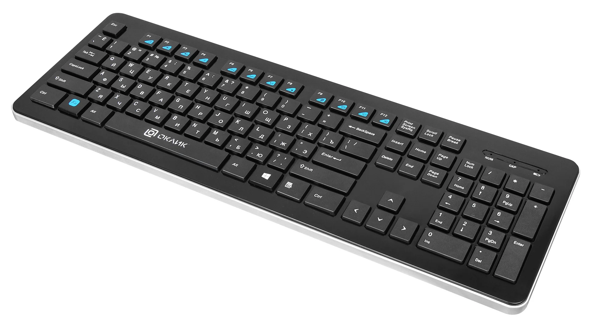 Клавиатура Oklick 870S беспроводная, радиоканал, чёрный