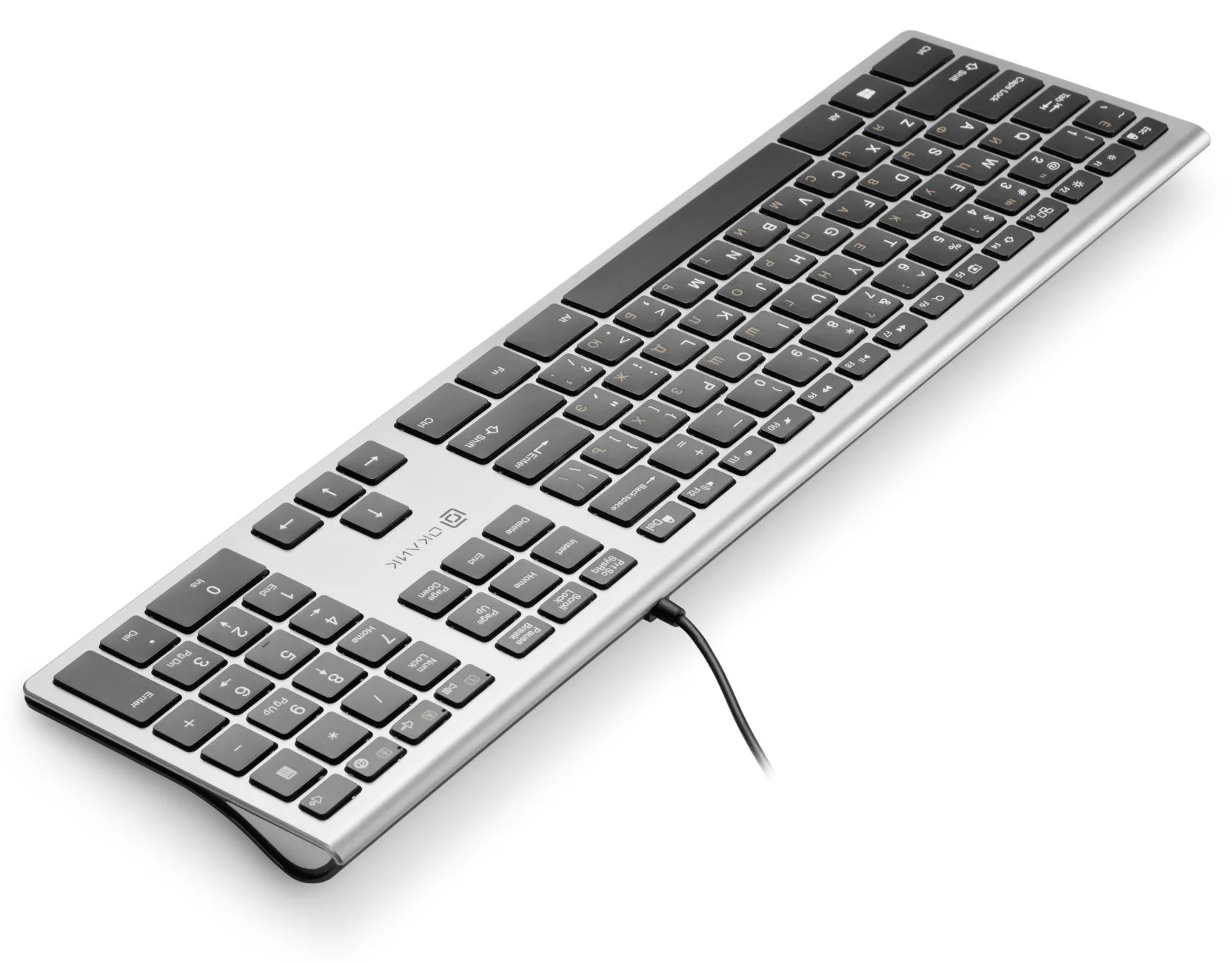 Клавиатура Oklick 890S проводная, USB Type-A, серый