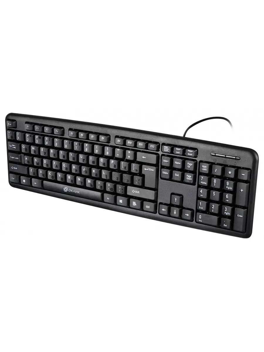 Клавиатура Oklick 90M проводная, USB Type-A, чёрный
