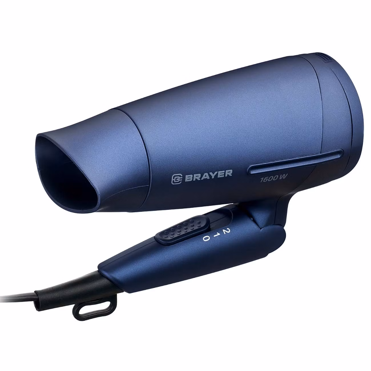 Фен BRAYER BR3020BL (1600 Вт, 2 скор., холодный воздух, складная ручка, съемный фильтр, шнур 1,8 м)