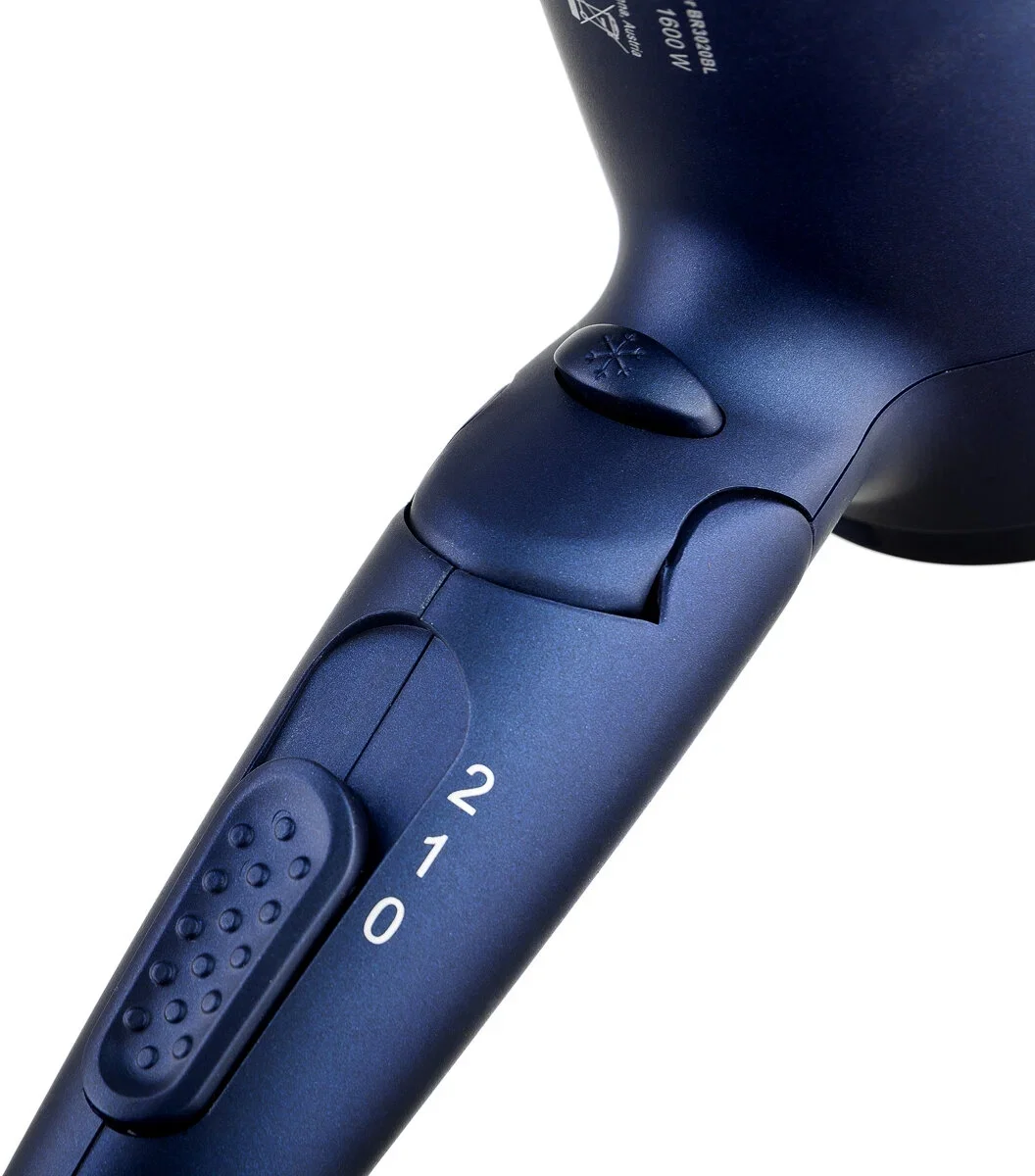 Фен BRAYER BR3020BL (1600 Вт, 2 скор., холодный воздух, складная ручка, съемный фильтр, шнур 1,8 м)