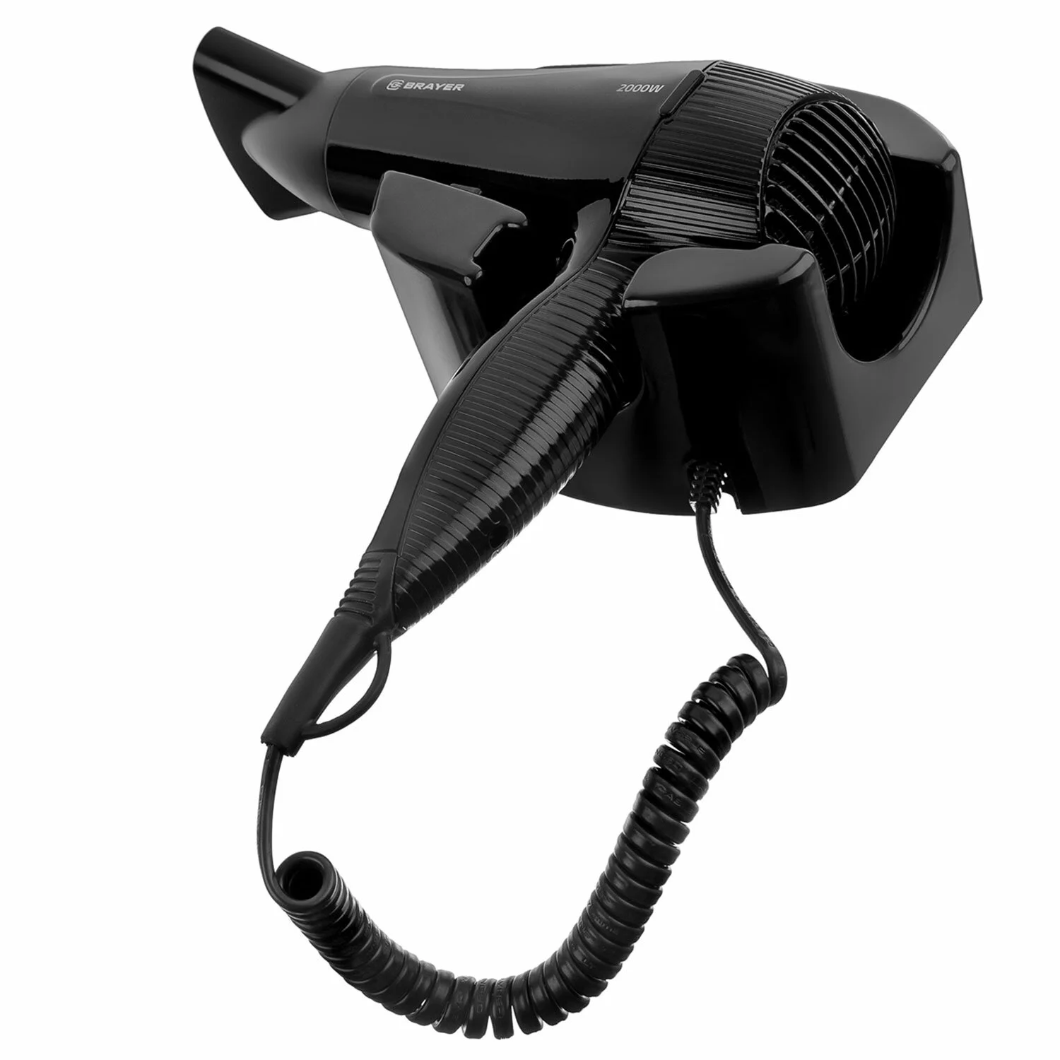 Фен BRAYER BR3021 (2000, 2 скор, 2 реж нагрева, концентратор,  холод, 1м,)
