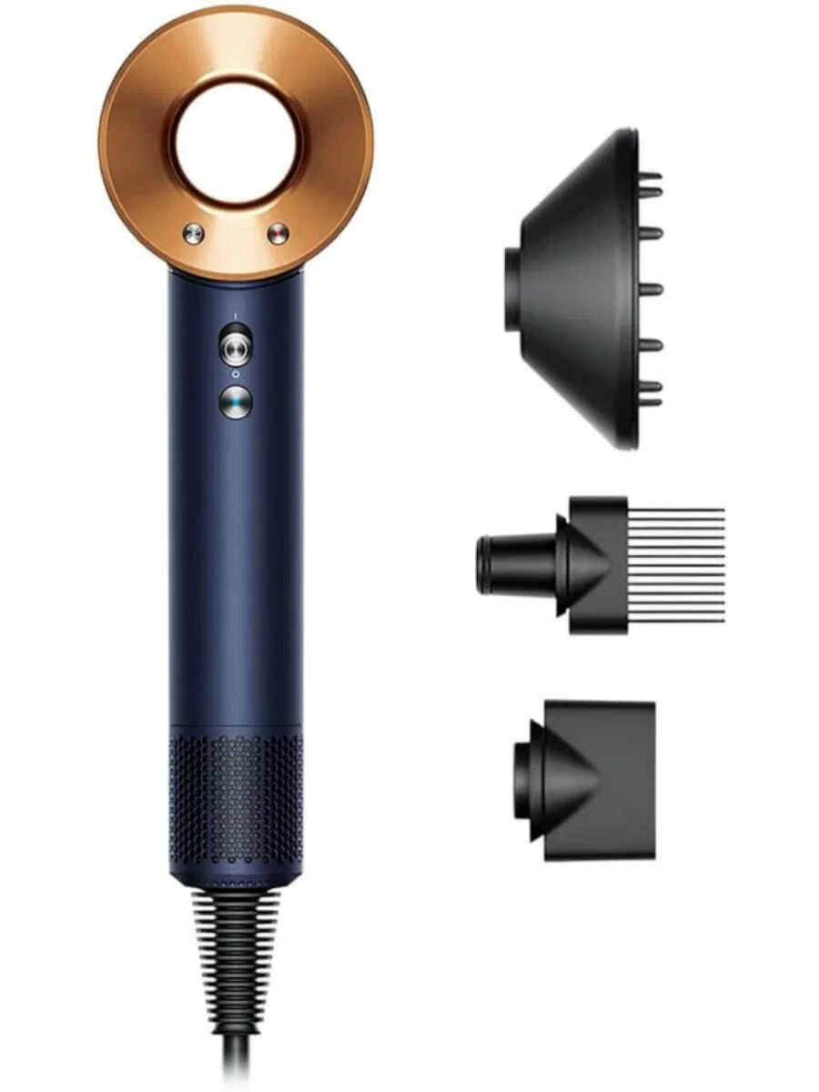 Фен Daison Supersonic  CERAMIC BLUE (1600Вт,5наc,3темп, 3режима,ионизация, 2,7м)КИТАЙ, 12 мес гарант
