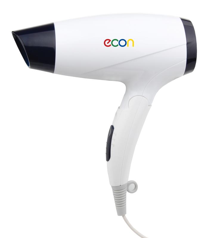 Фен Econ ECO-BH163D (1600Вт, 2 режима, складная ручка, концентратор)