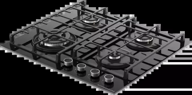 Варочная поверхность Kuppersberg TG 62 B, газ, High-Tech, 60 см, 4 конфорки, автоматический электроподжиг, газ-контроль, форсунки под сжиженый газ, SA