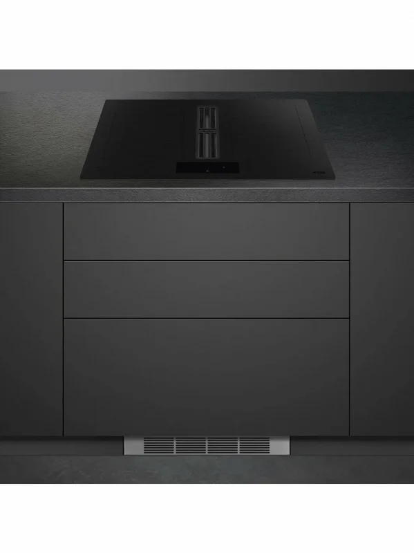Варочная поверхность со встроенной вытяжкой Smeg HOBD382MB2, 83 см, индукция, слайдерное управление, 4 зоны нагрева, 9 уровней мощности, автоматическо