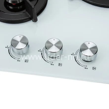 Встраиваемая газовая панель ELTRONIC (33-12) 3 конфорки, белый
