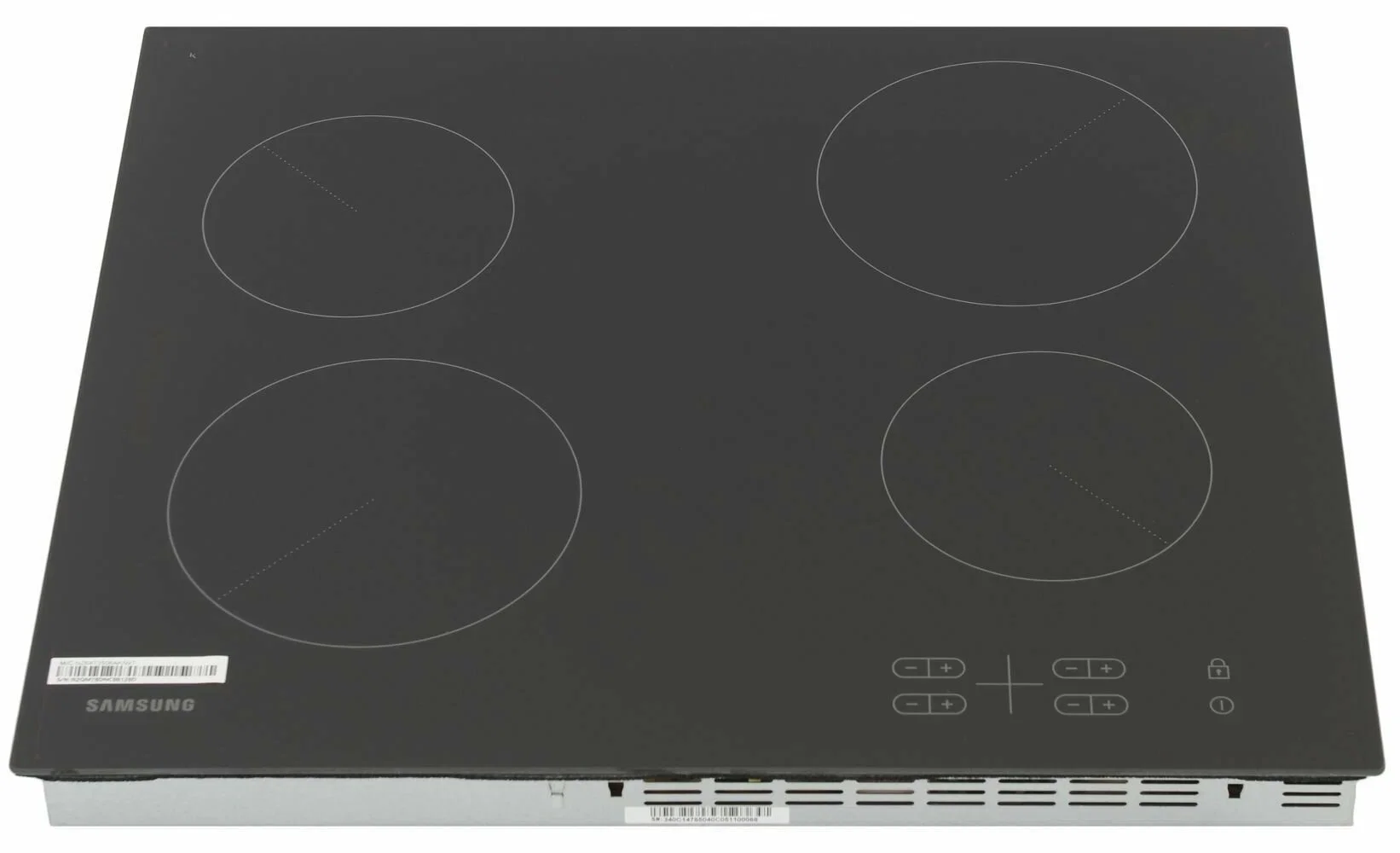 Встраиваемая электрическая варочная панель Samsung NZ64T3516AK/WT, 55 х 575 х 505 мм, стеклокерамика, скошенный край, черный
