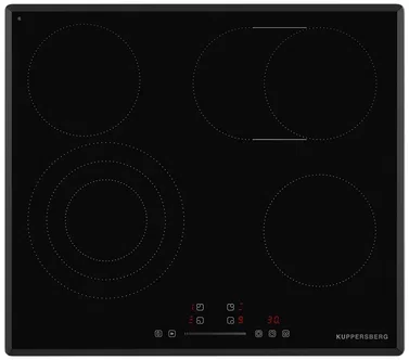 Встраиваемые электрические панели Kuppersberg ECS 639 F Электрическая независимая варочная панель, стеклокерамика KANGER, ширина 60 см, 4 зоны ускорен