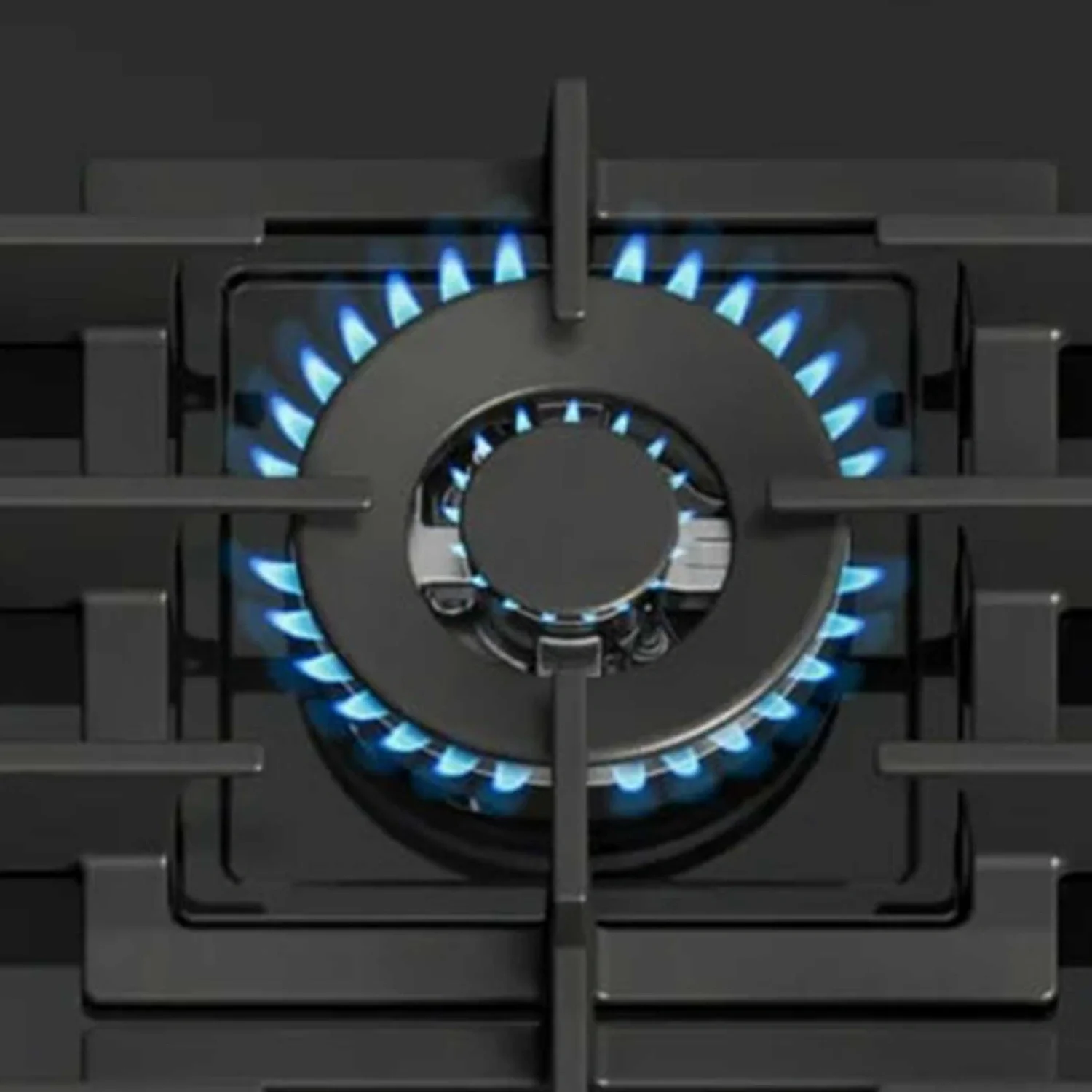 Газовая варочная панель Bosch PPH6A6I40O 5.8x59x52 см, WOK, закаленное стекло, независимая, черная