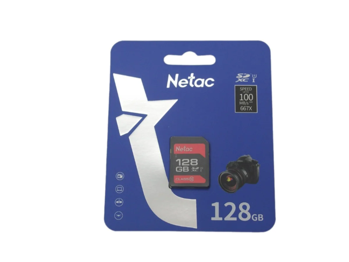 Карта памяти 128GB Netac P600 SDHC U1/C10 up to 80MB/s
