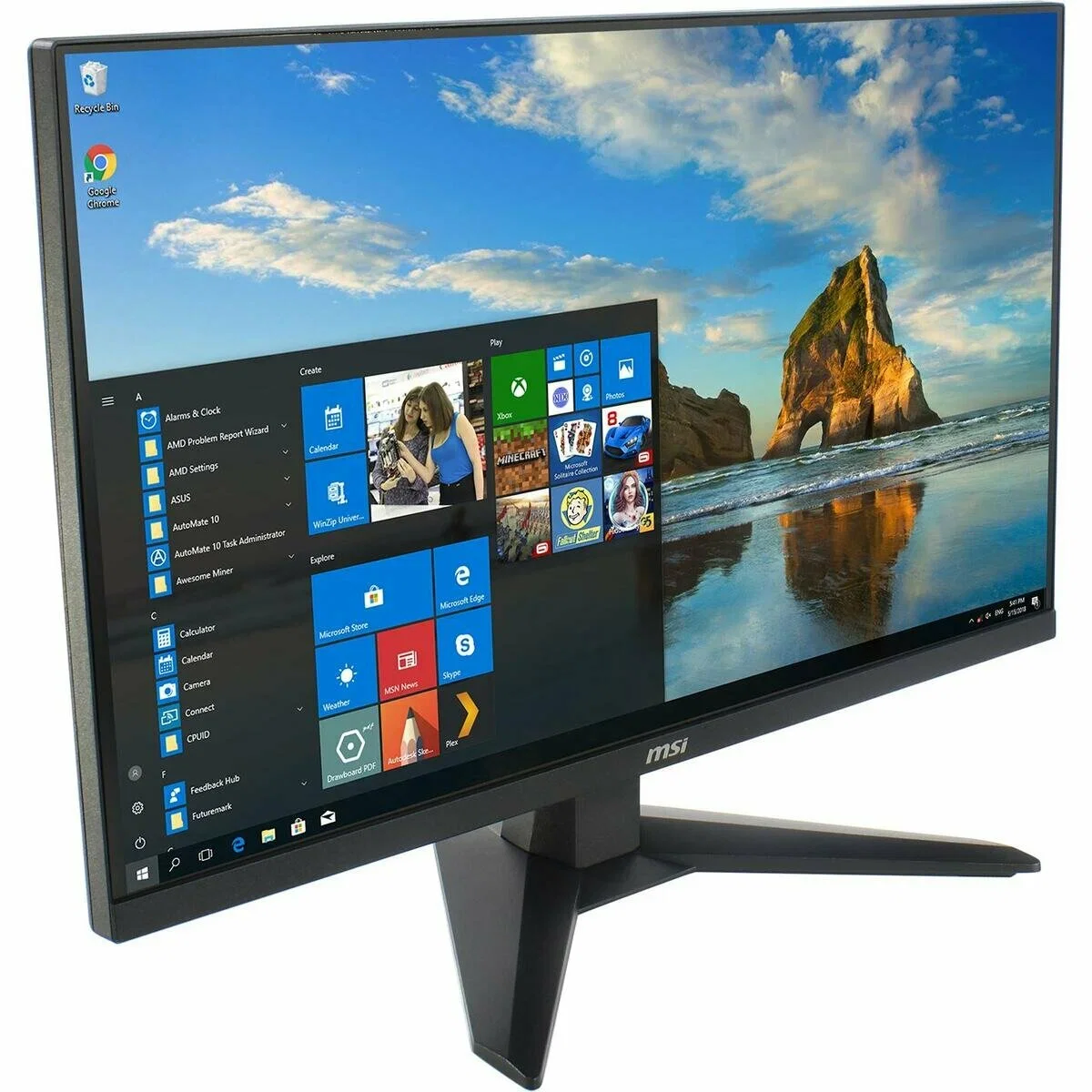 Монитор 27" MSI MAG 272F IPS 1920x1080, 200 Гц, 0.5 мс, 16:9, 1000:1, 250 кд/м², HDMI 2.0, DP 1.4, 3.5 мм, Adaptive-Sync, черный