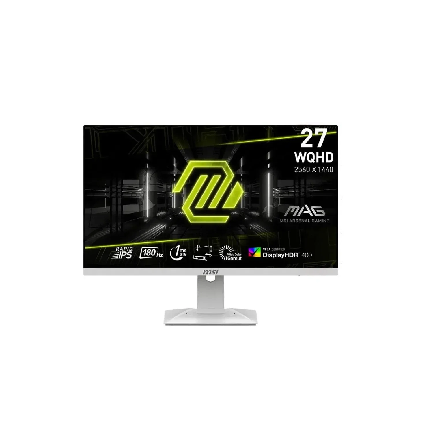 Монитор 27" MSI MAG 274QF X24 IPS 2560x1440, 240 Гц, 0.5 мс, 16:9, 250 кд/м², 2xHDMI 2.0b, DP 1.4a, 3.5 мм, FreeSync, полуматовый экран, черный