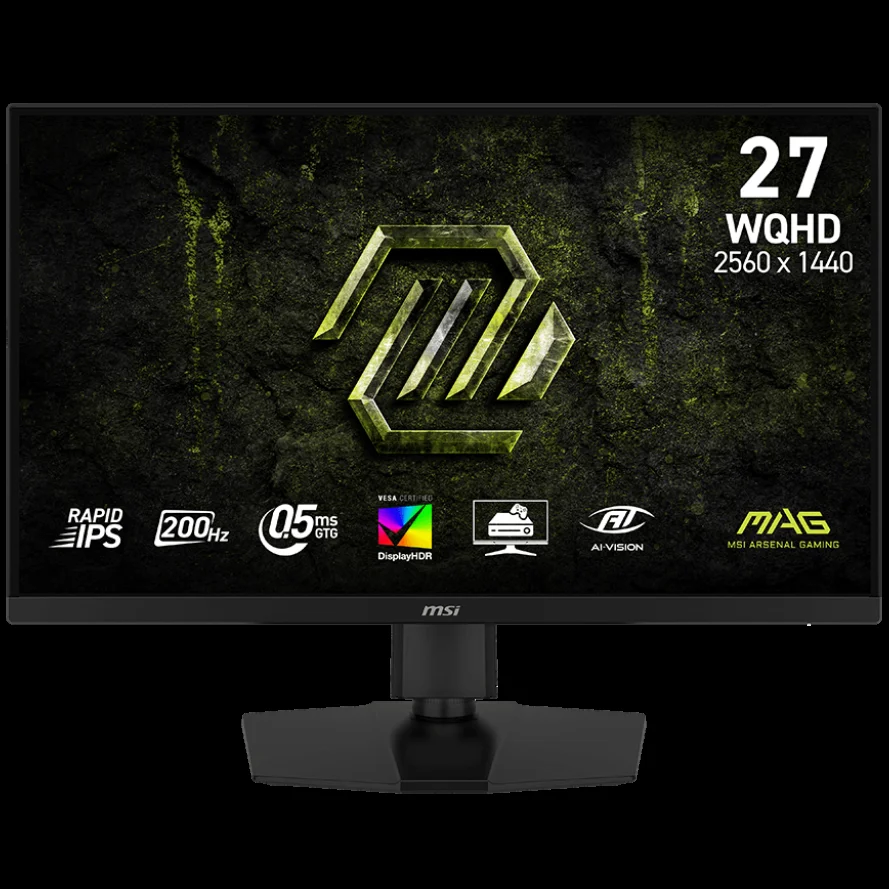 Монитор 27" MSI MAG 274QPF X30MV Rapid VA 2560x1440, 300 Гц, 0.5 мс, 16:9, 1000 кд/м², miniLED, DisplayHDR 1000, HDMI 2.1, DP 1.4a, 3.5 Jack, Adaptive