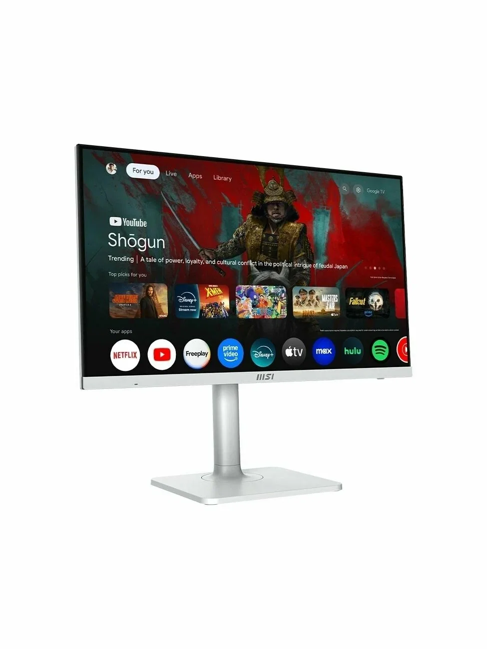 Монитор 27" MSI Modern MD272UPSW IPS 3840x2160, 75 Гц, 4 мс, 16:9, 300 кд/м², DP 1.4a, HDMI 2.0b, USB-C, 3.5 Jack, USB Hub (2x USB 3.0), Adaptive-Sync