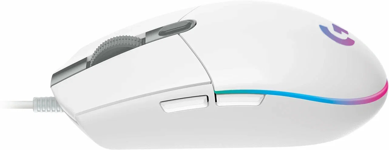 Мышка проводная USB OPTICAL G102 LIGHTSY WHITE 910-005809 LOGITECH