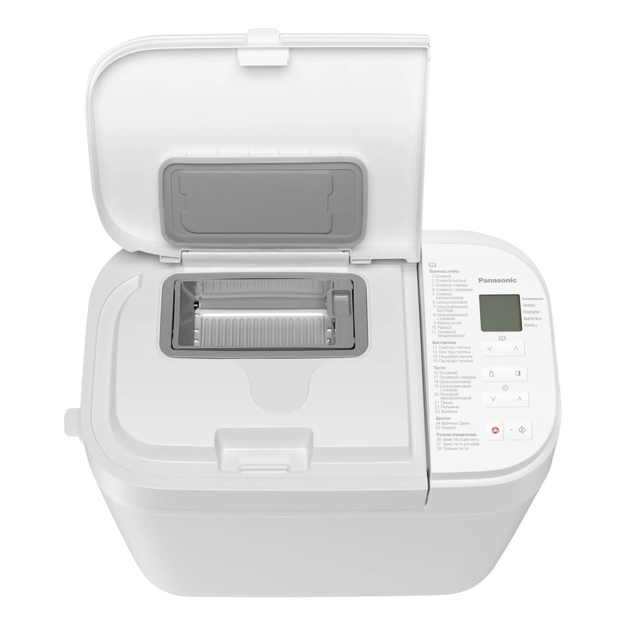 Хлебопечка Panasonic SD-R2520WTS белый, 550 Вт, программ - 28 шт, вес выпечки - 1.1 кг