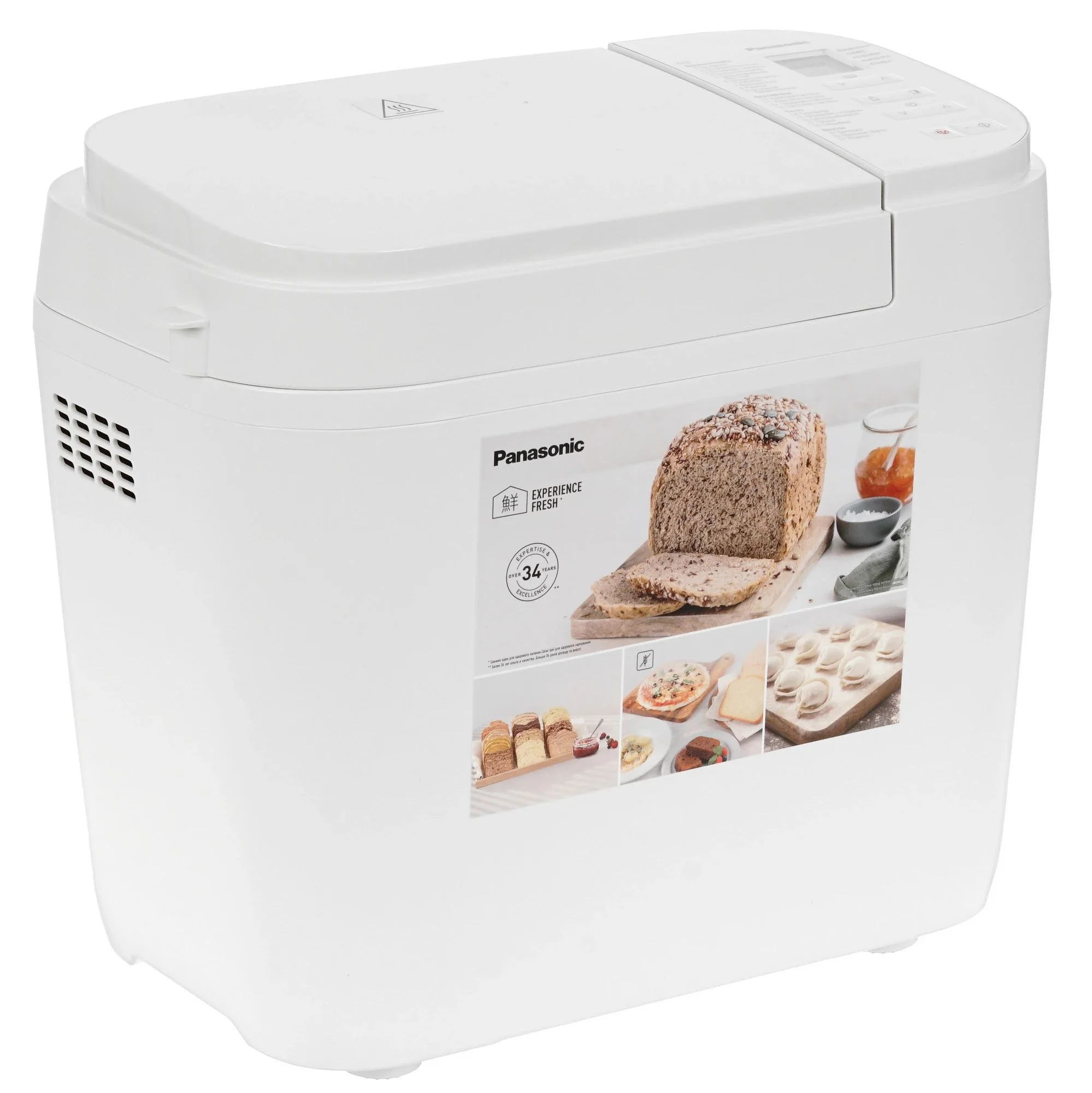 Хлебопечка Panasonic SD-R2520WTS белый, 550 Вт, программ - 28 шт, вес выпечки - 1.1 кг