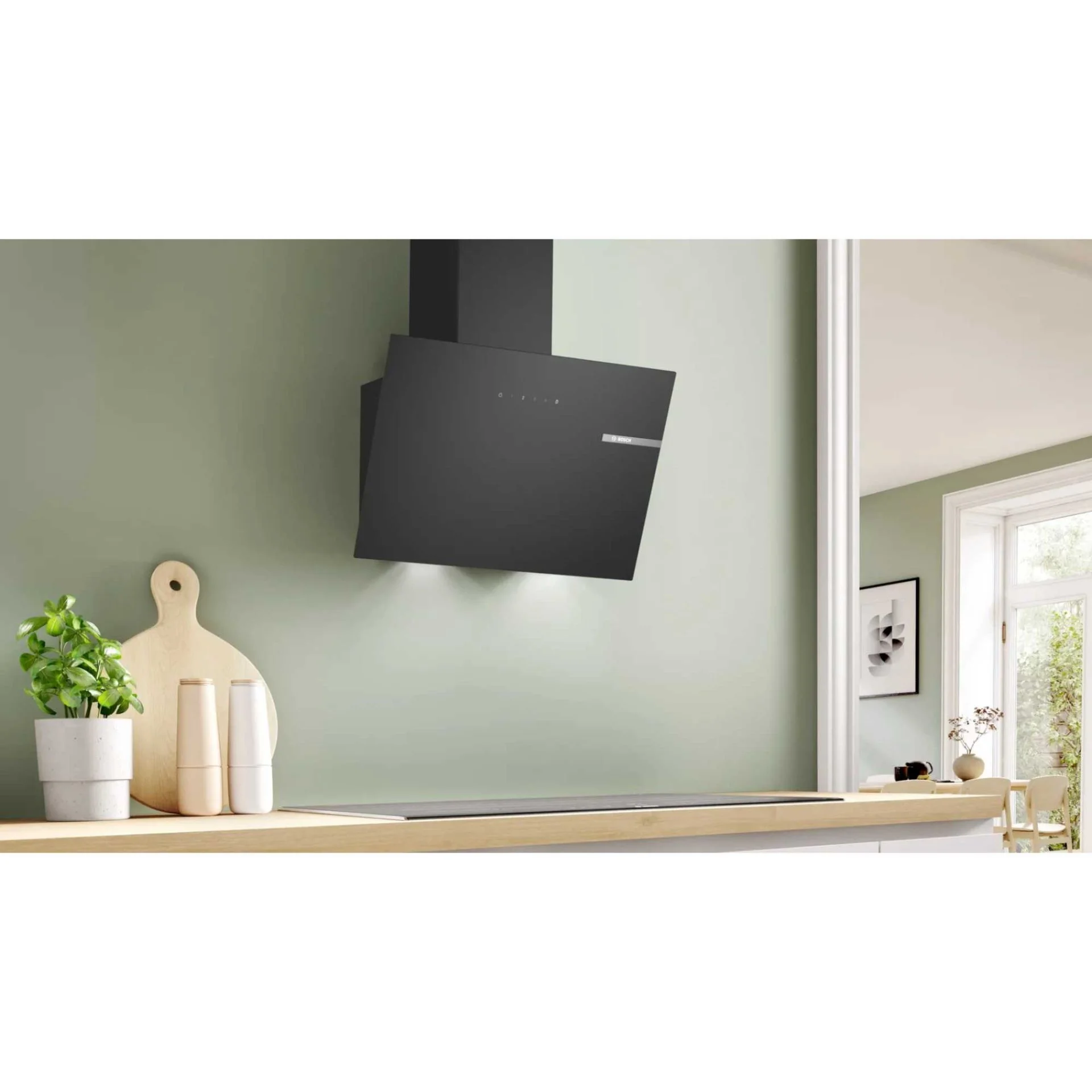 Вытяжка наклонная Bosch DWK63PJ60T чёрный, 60 см, 360 м³/ч, 54 дБ