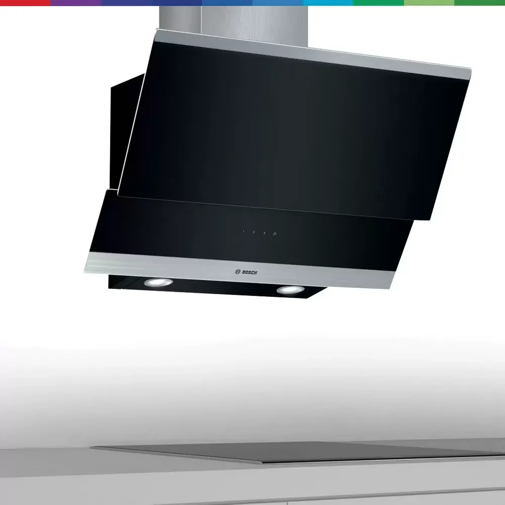 Вытяжка наклонная Bosch DWK64PJ60T черный, 60 см, 400 куб. м/ч, 69 дБ
