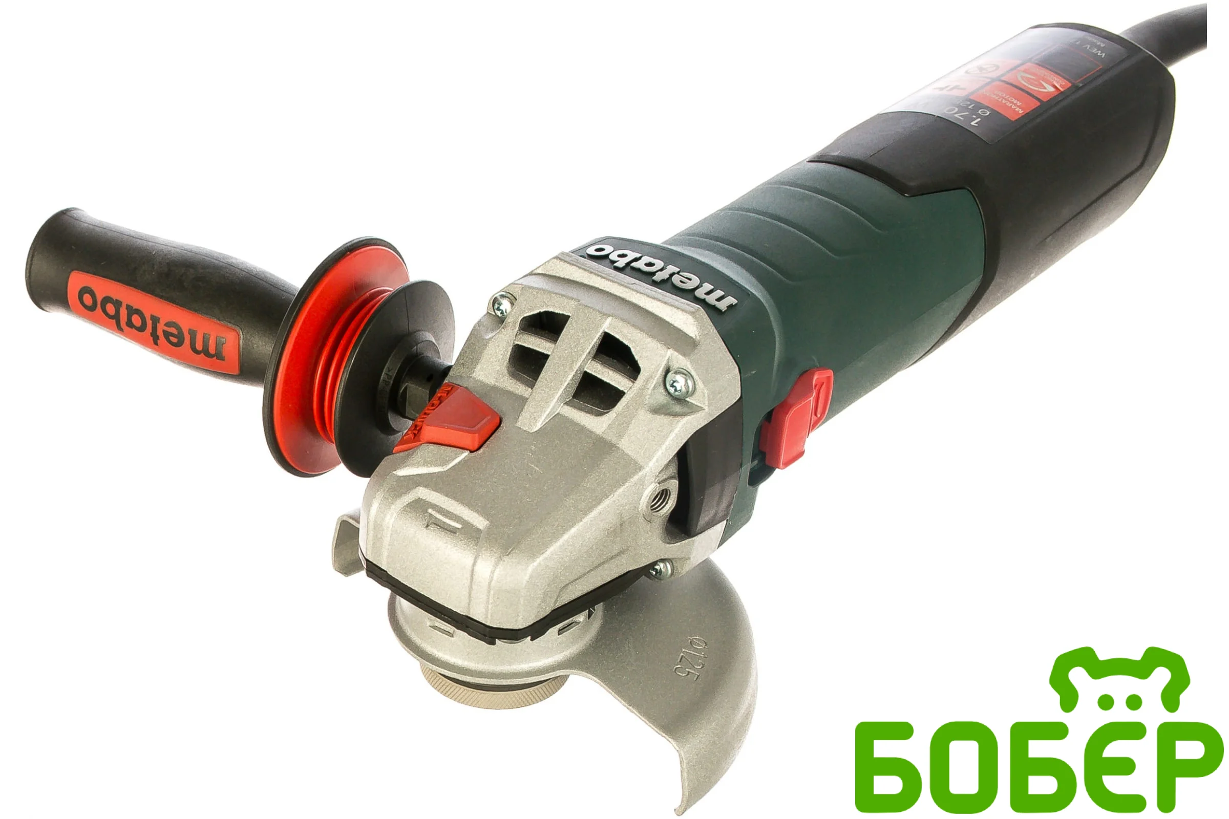 Углошлифовальная машина Metabo WEV 17-125 Quick 1700Вт 11000об/мин рез.шпин.:M14 d=125мм (600516000)