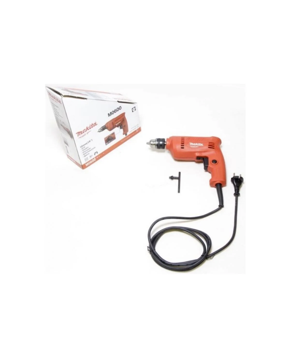 Дрель безударная Makita M0600 350Вт ключевой реверс
